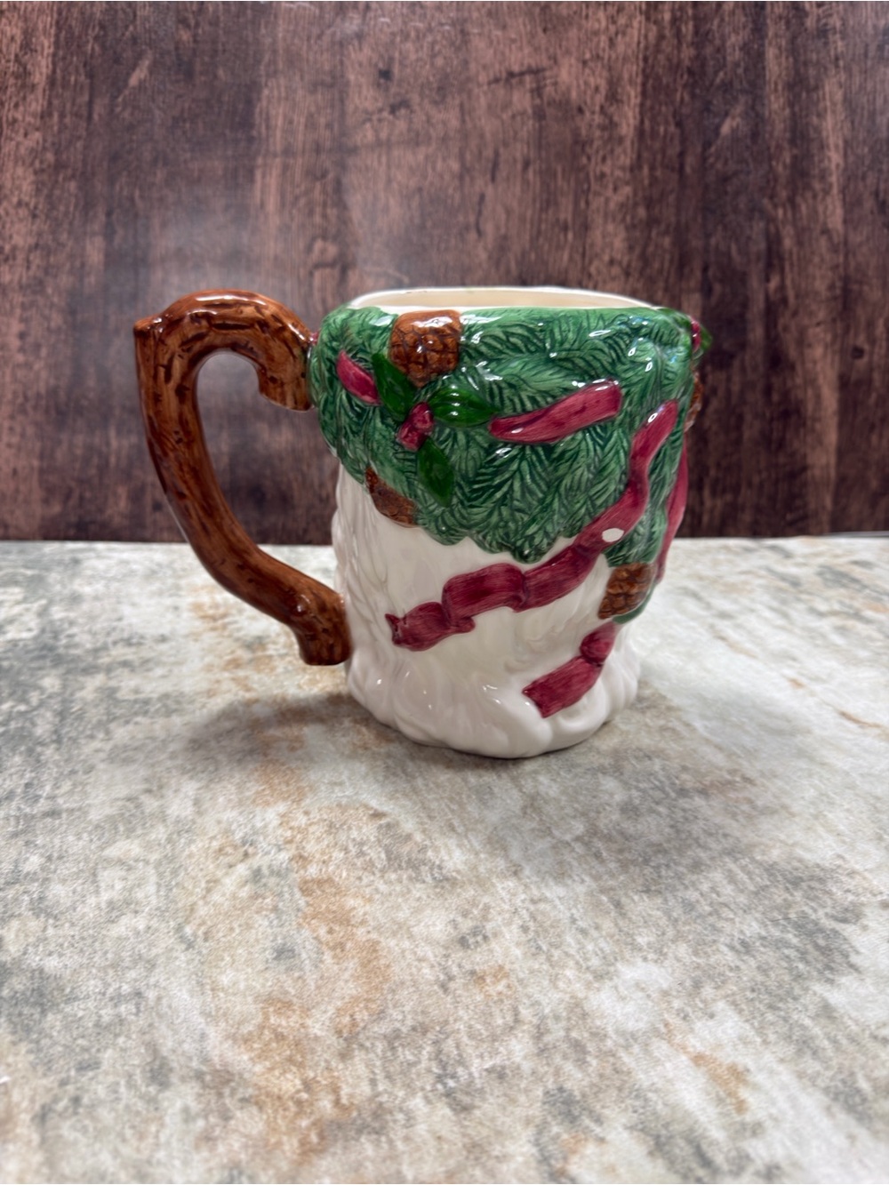 Vintage Santa Claus Christmas Pitcher Ceramic Holiday Decor Collectible - Picture 5 of 10